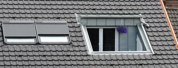 Foto: Schrägdach mit integriertem Balkon