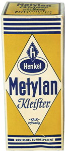 (Foto: Metylan-Verpackung von 1953) 