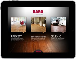 Haro-App Startbildschirm