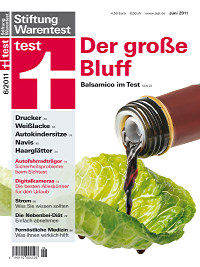 Titel Zeitschrift test Juni 2011